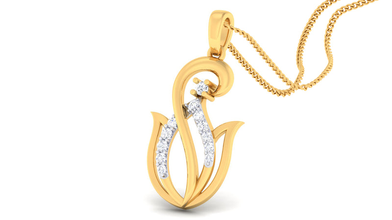 women's pendant in gold