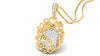 women's pendant in gold