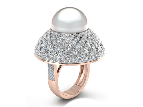 women's ring in rose gold