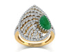 The Green Pear Shaped Diamond Ring