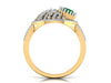 The Green Pear Shaped Diamond Ring