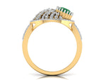 The Green Pear Shaped Diamond Ring