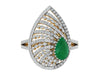 The Green Pear Shaped Diamond Ring