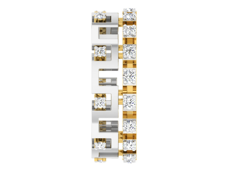 men's ring in gold and diamond