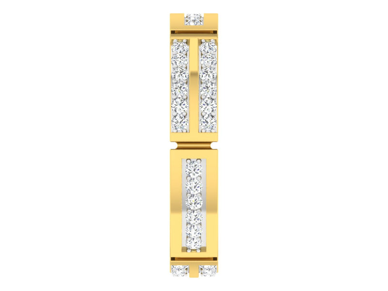 gold and diamond couple bands
