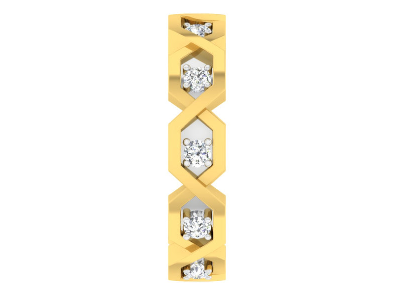 men's ring in gold and diamond