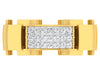 men's ring in gold and diamond