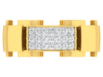 men's ring in gold and diamond
