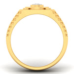 men's ring in gold and diamond