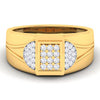 men's ring in gold and diamond