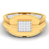 men's ring in gold and diamond