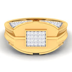 men's ring in gold and diamond