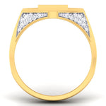 men's ring in gold and diamond