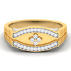 men's ring in gold and diamond