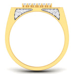 men's ring in gold and diamond