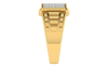 men's ring in gold and diamond