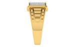 men's ring in gold and diamond