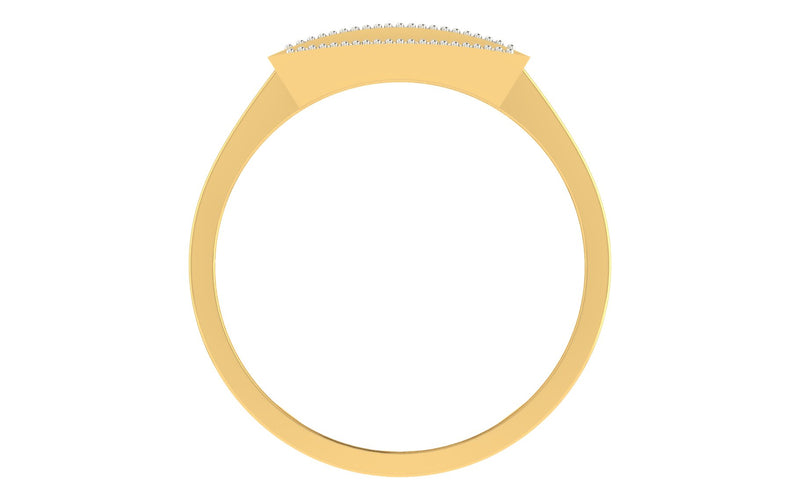 men's ring in gold and diamond