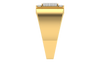 men's ring in gold and diamond