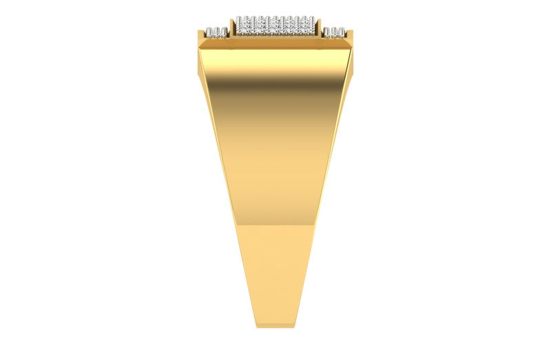 men's ring in gold and diamond