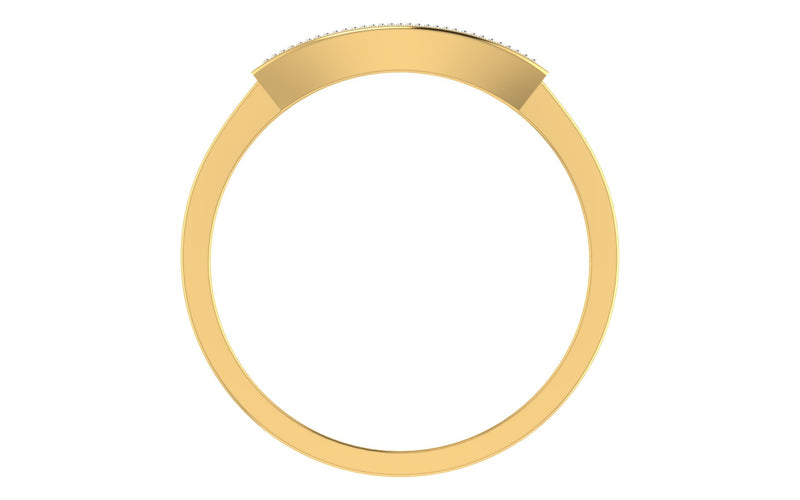men's ring in gold and diamond