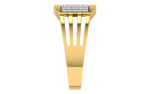 men's ring in gold and diamond