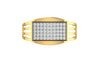 men's ring in gold and diamond