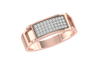 men's ring in gold and diamond