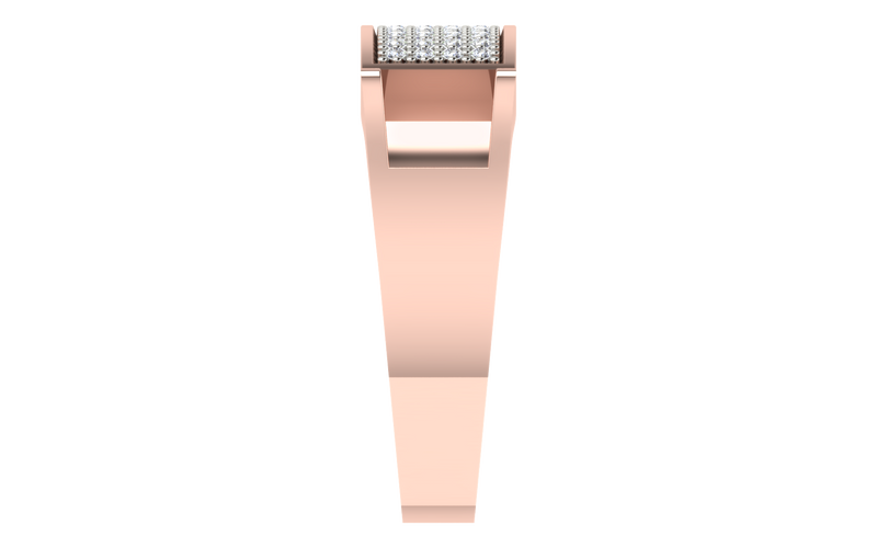 men's ring in gold and diamond
