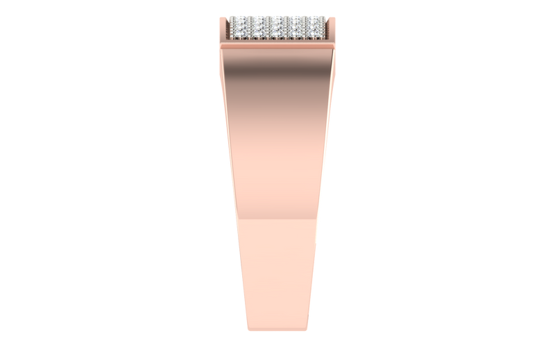 men's ring in gold and diamond