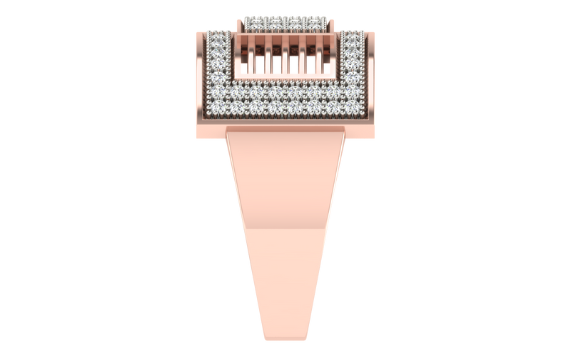 men's ring in gold and diamond
