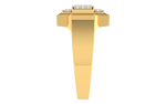 men's ring in gold and diamond