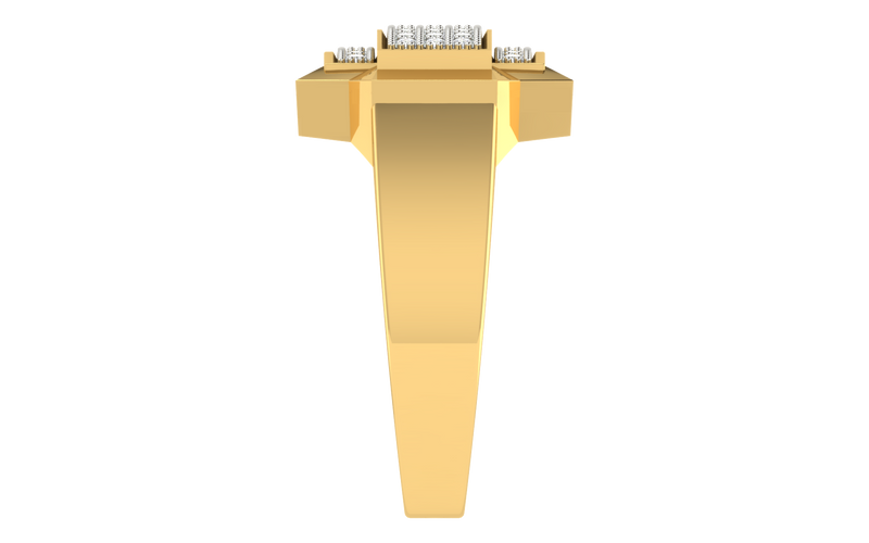 men's ring in gold and diamond
