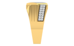 men's ring in gold and diamond
