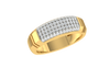 men's ring in gold and diamond