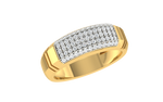 men's ring in gold and diamond