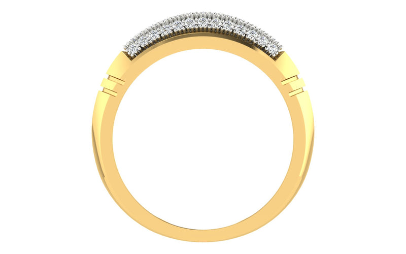 men's ring in gold and diamond