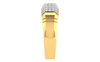 men's ring in gold and diamond