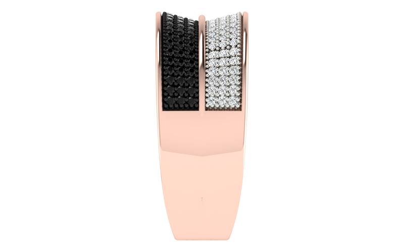 men's ring in gold and diamond