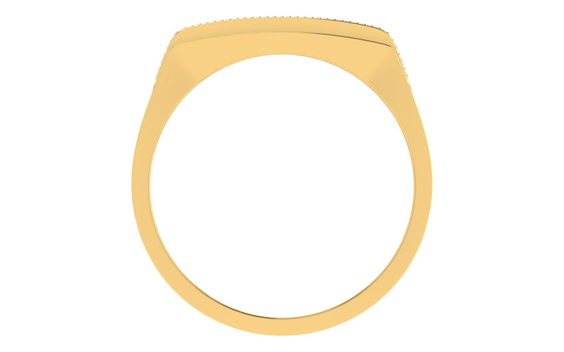 men's ring in gold and diamond