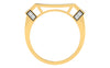 men's ring in gold and diamond