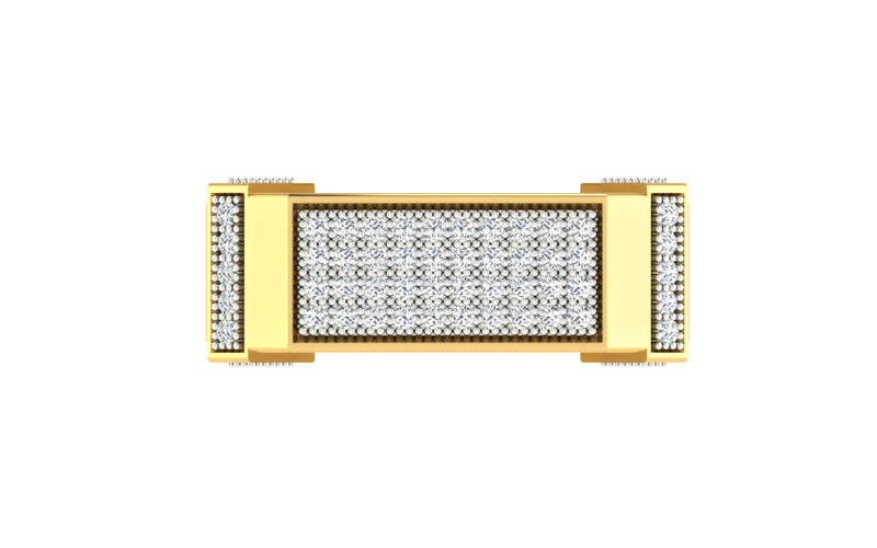 men's ring in gold and diamond