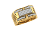 men's ring in gold and diamond