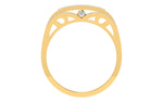 men's ring in gold and diamond