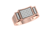 men's ring in gold and diamond