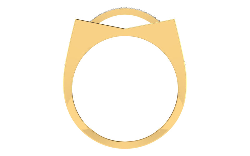 men's ring in gold and diamond