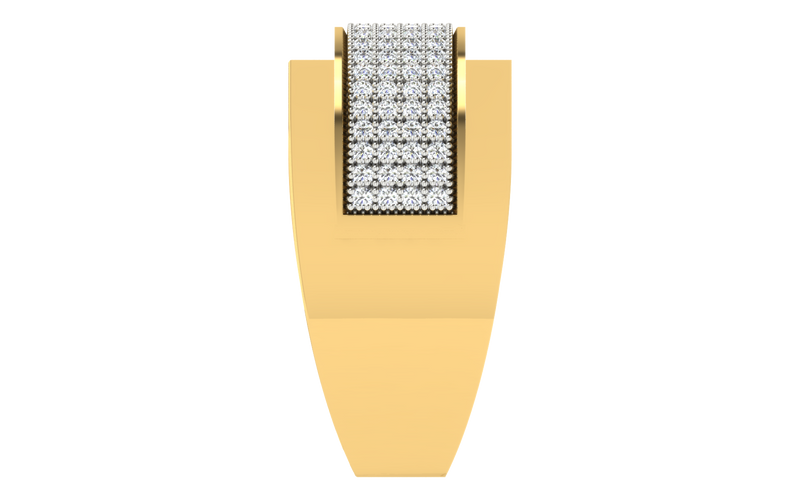 men's ring in gold and diamond