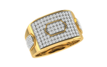 men's ring in gold and diamond