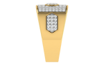 men's ring in gold and diamond
