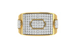 men's ring in gold and diamond
